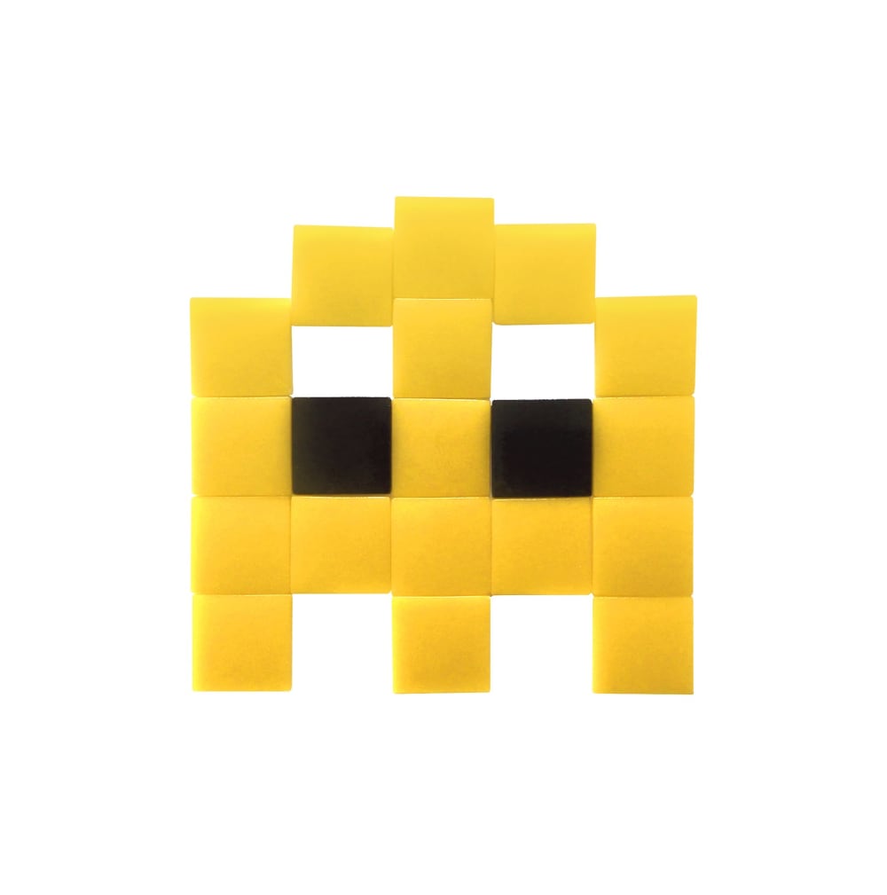 Pixel Box Mosaïque adhésive en verre jaune style contemporain
