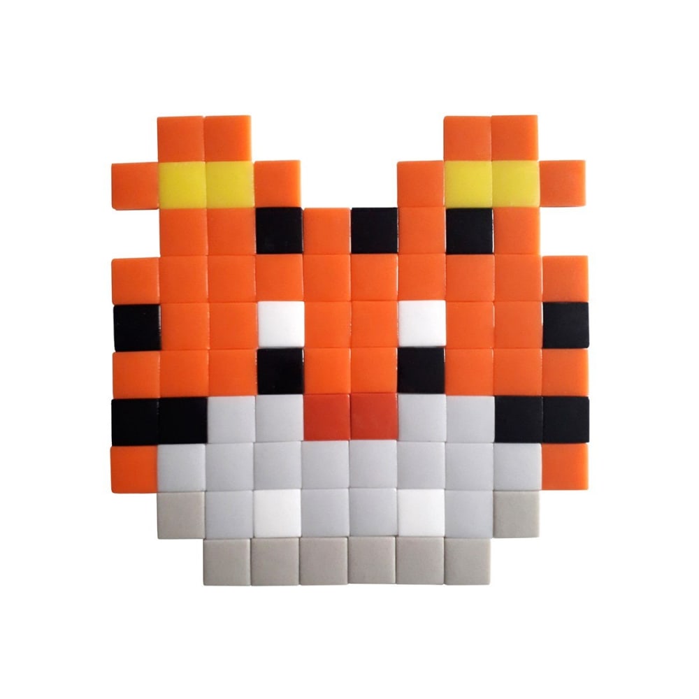 Pixel Box Mosaïque adhésive en verre orange style contemporain Orange Verre - 0x23x23cm