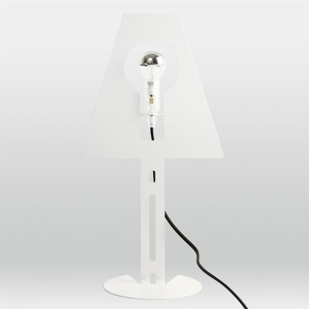 Lampe a poser en métal fil noir — vue 3
