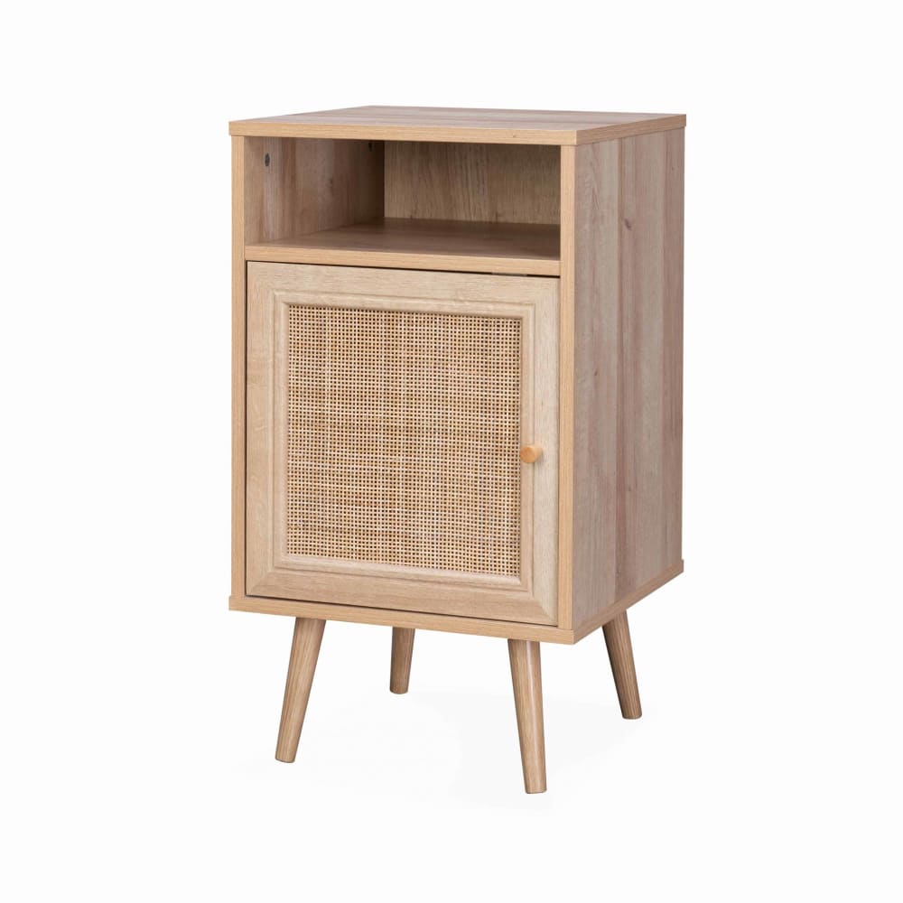 Table de chevet en cannage