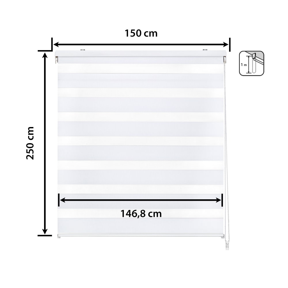Store enrouleur blanc 150 x 250 cm - Maisons du Monde