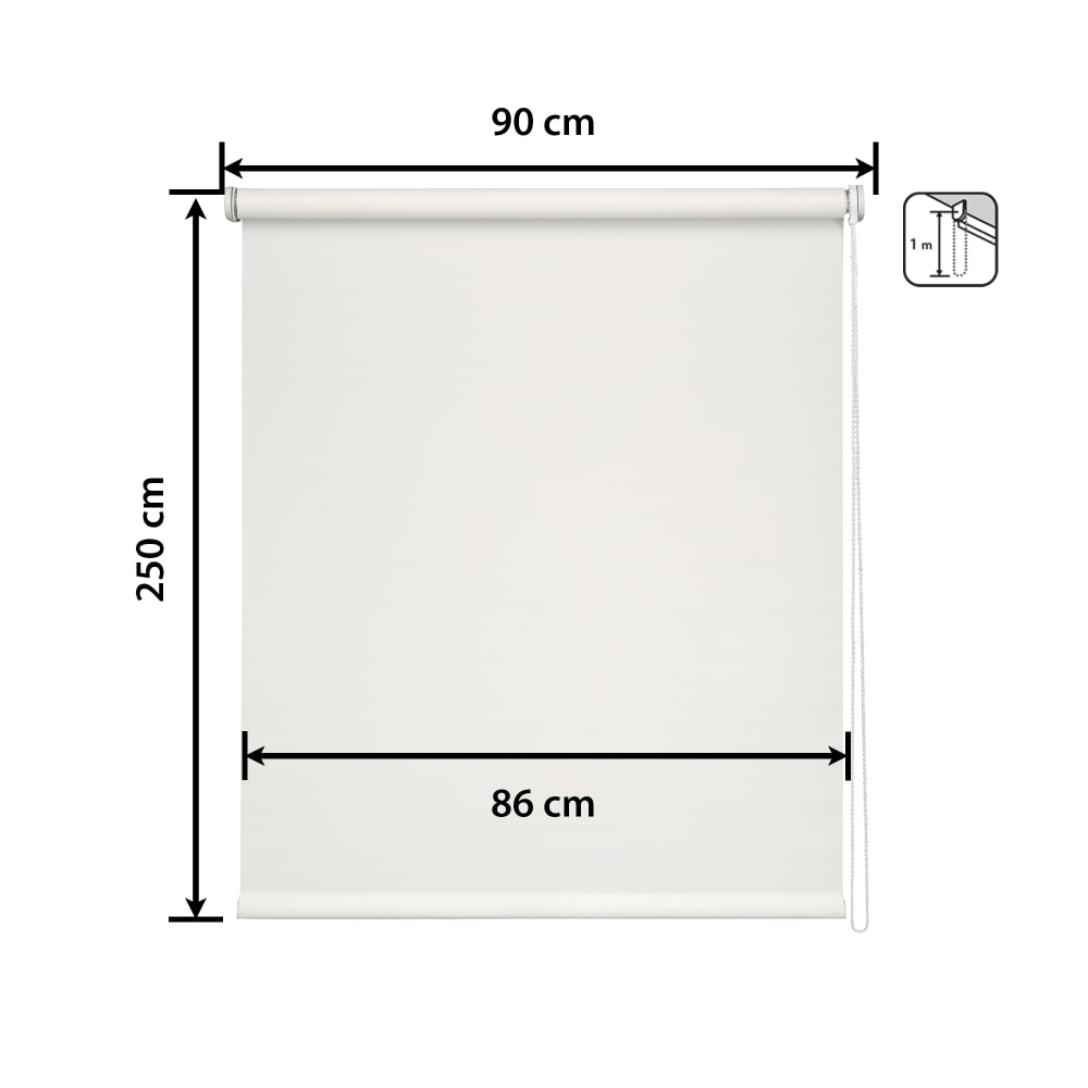 Store enrouleur blanc 90 x 250 cm - Maisons du Monde
