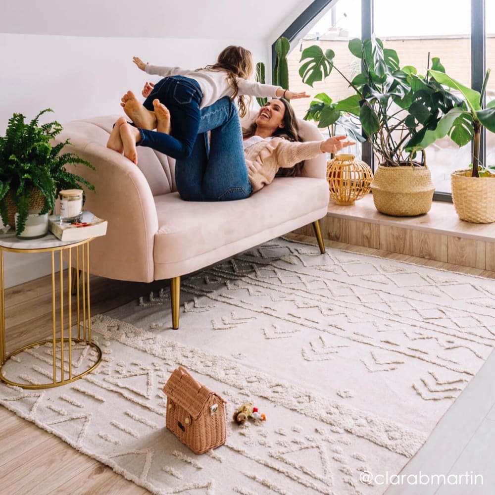 Tapis coton lavable natural 140x200cm - Maisons du Monde