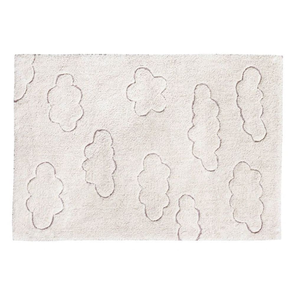 Lorena Canals Waschbarer Teppich Clouds style modern BEIGE BAUMWOLLE Kinder