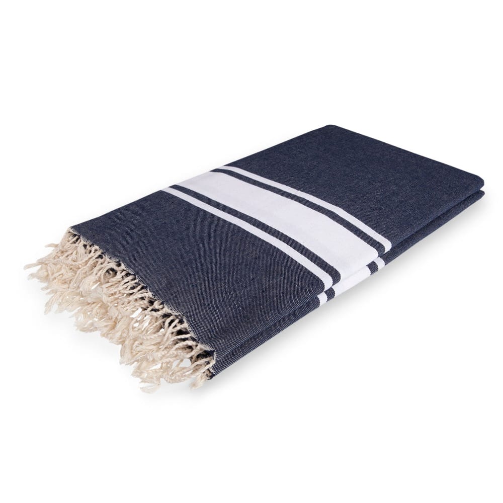 Mantel algodón 150x250 azul vaquero - Maisons du Monde