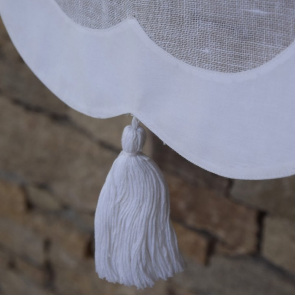Brise bise avec festons et pompons 45X120 CM — vue 4