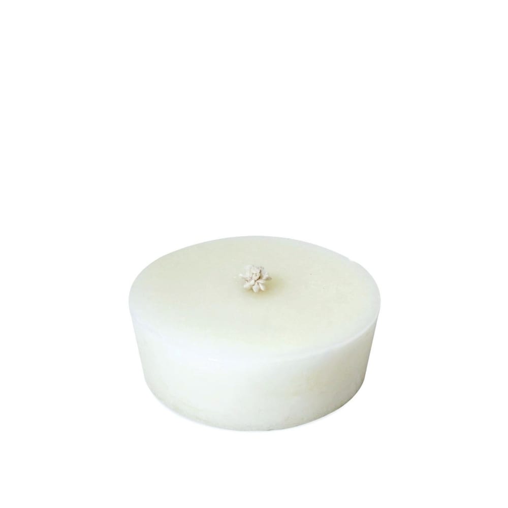 DEKOCANDLE Bougie blanche pour extérieur D23x7cm - Cire