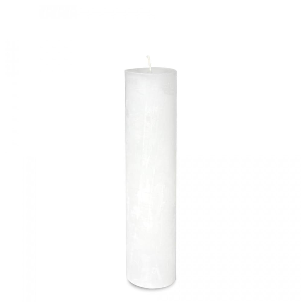 DEKOCANDLE Bougie blanche D5,7x25cm - Cire