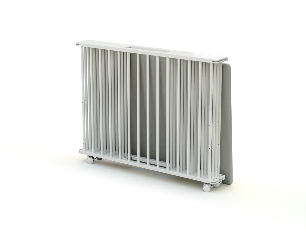 Parc bébé pliant en bois Blanc 70 x 100 cm