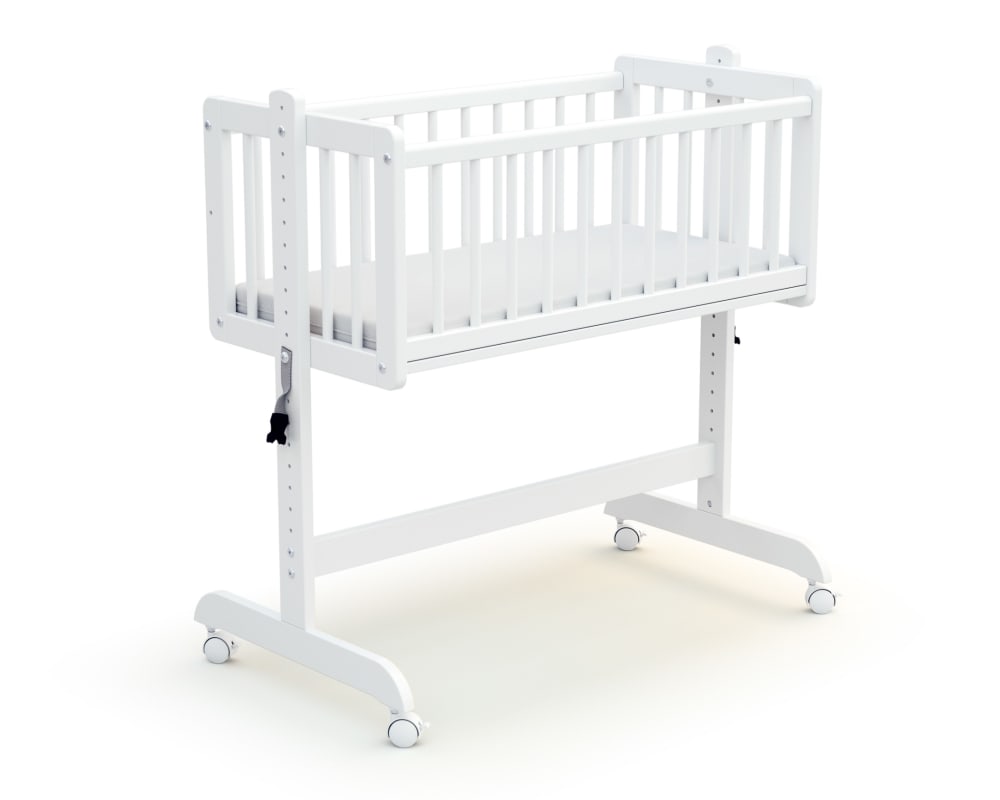 Berceau CoDodo en bois de hêtre Essentiel blanc (AT4) - Image 1