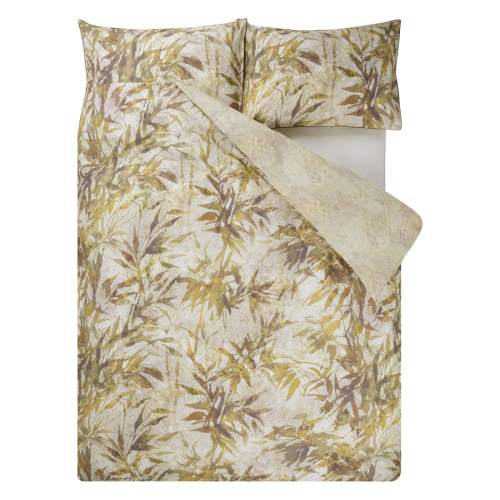 Housse de couette imprimée en percale de coton beige 240x220 — vue 3