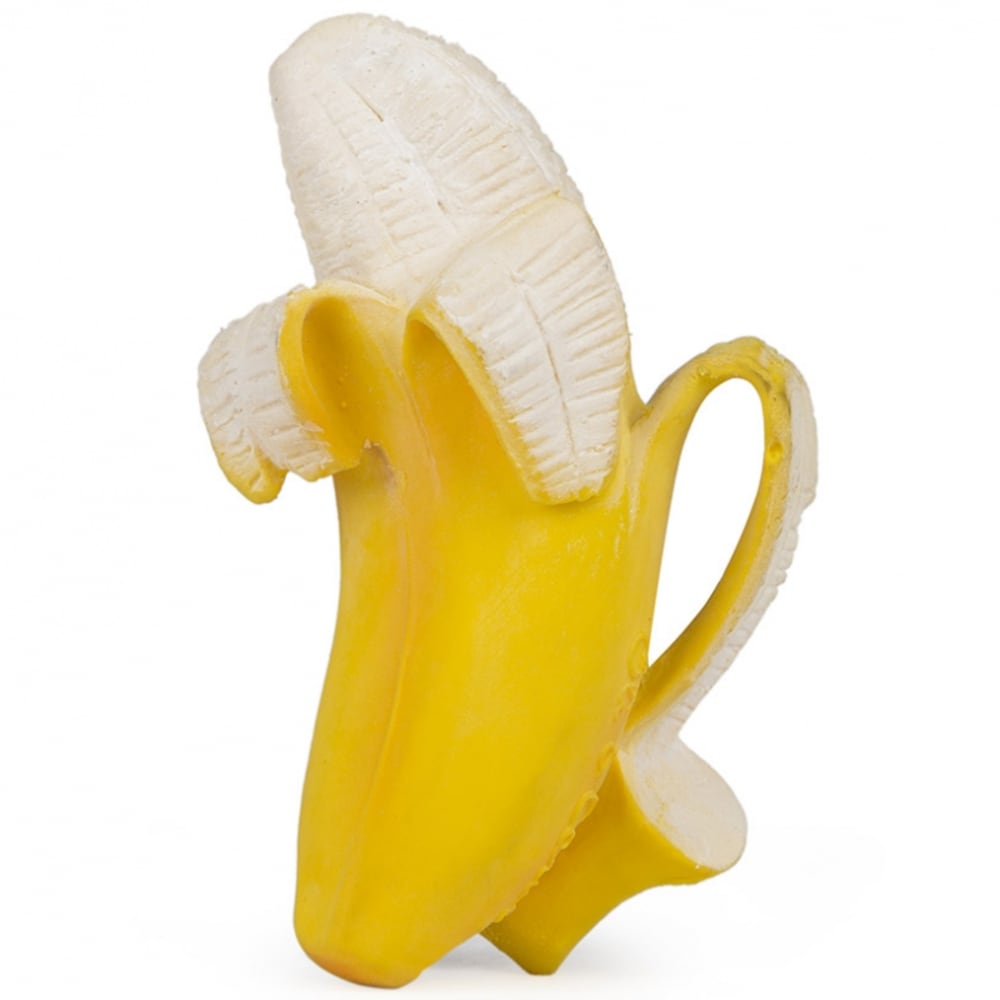 Oli&Carol Anneau de dentition Ana la banane Jaune Caoutchouc - 5x6x11cm