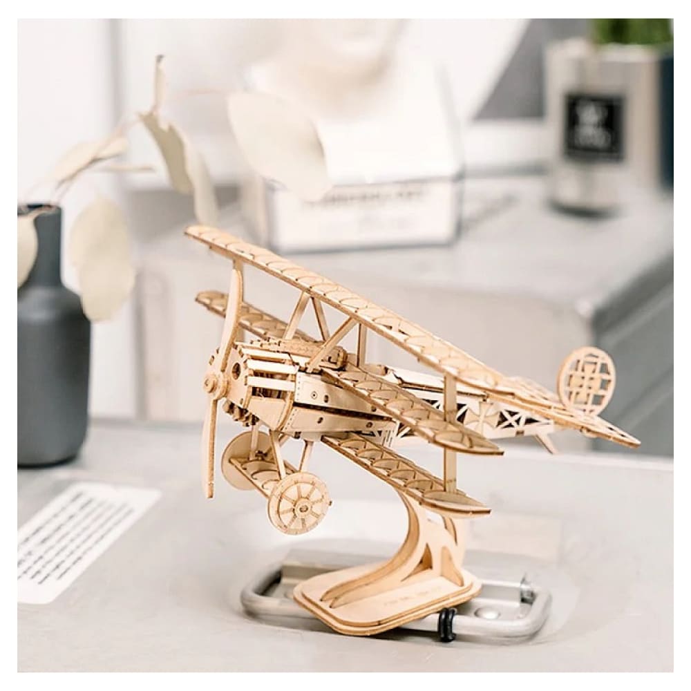 Maquette 3D - Avion Triplan Naturel - Maisons du Monde