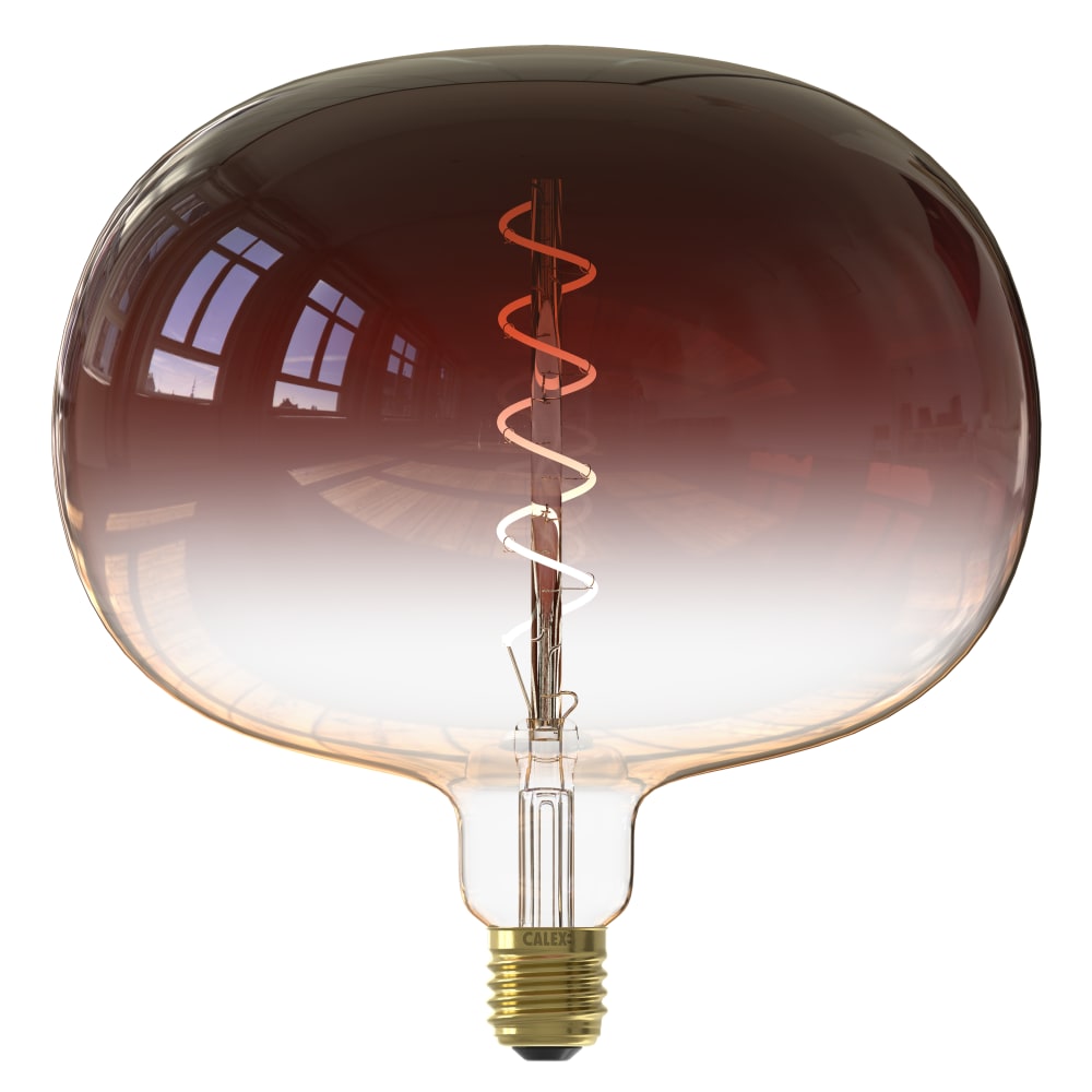 Calex Ampoule filament décorative en verre fume style contemporain Gris