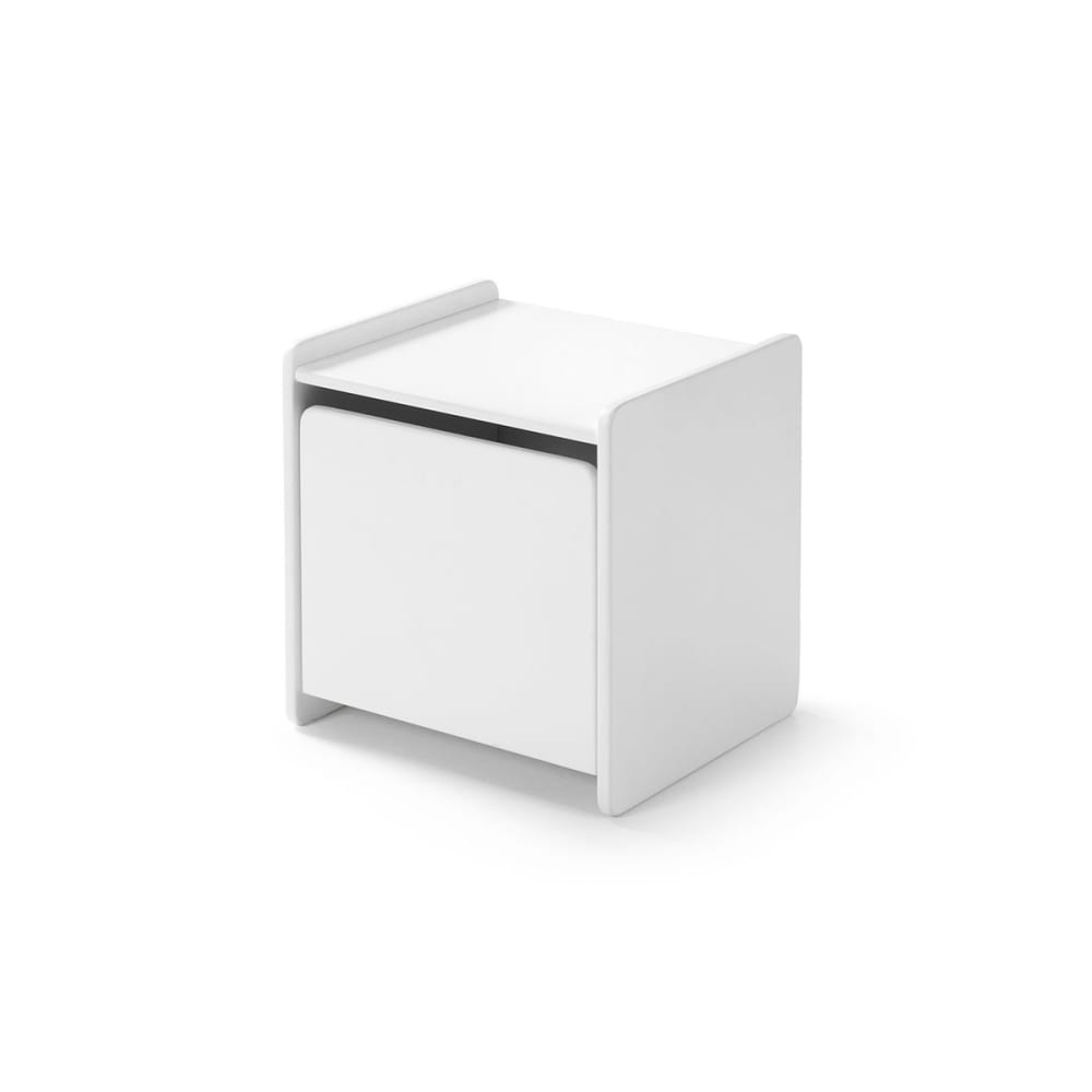 Vipack KIDDY Chevet enfant bois laqué 1 porte L 40cm Blanc