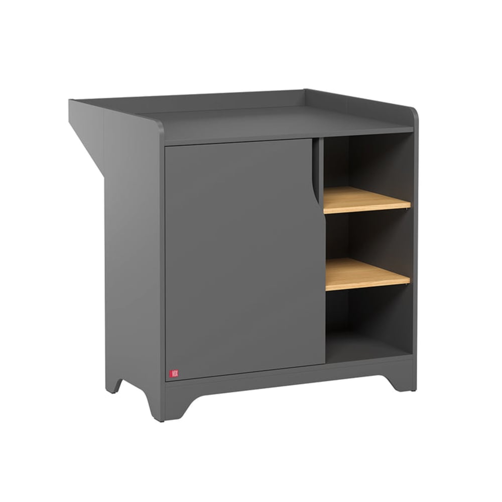 Commode à langer leaf panneaux mélaminés gris Commode à langer leaf panneaux mélaminés gris