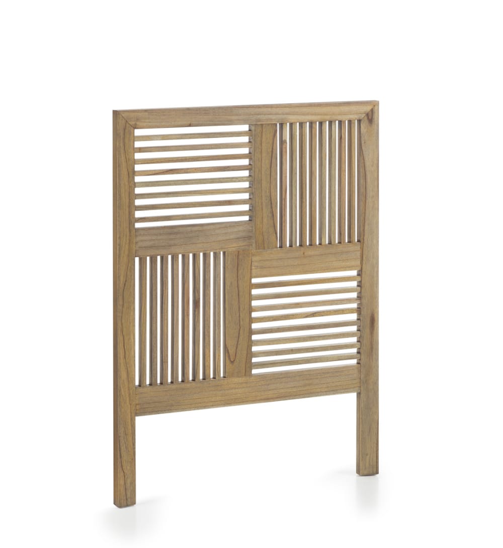 Cabecero de madera marrón anch. 100 cm