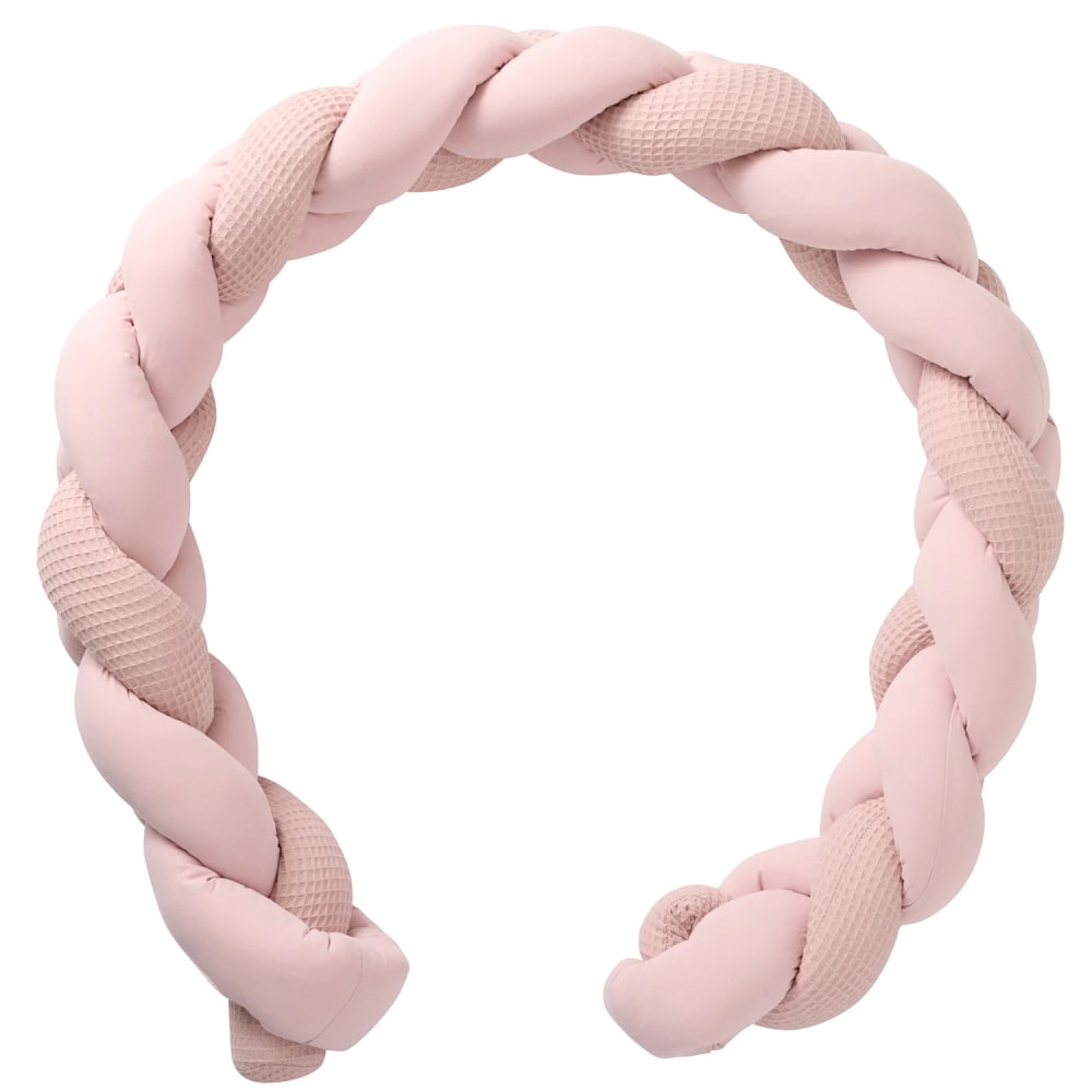 Sevira Kids Universelle babybettumrandung im wabenmuster ROSA BAUMWOLLE Baby