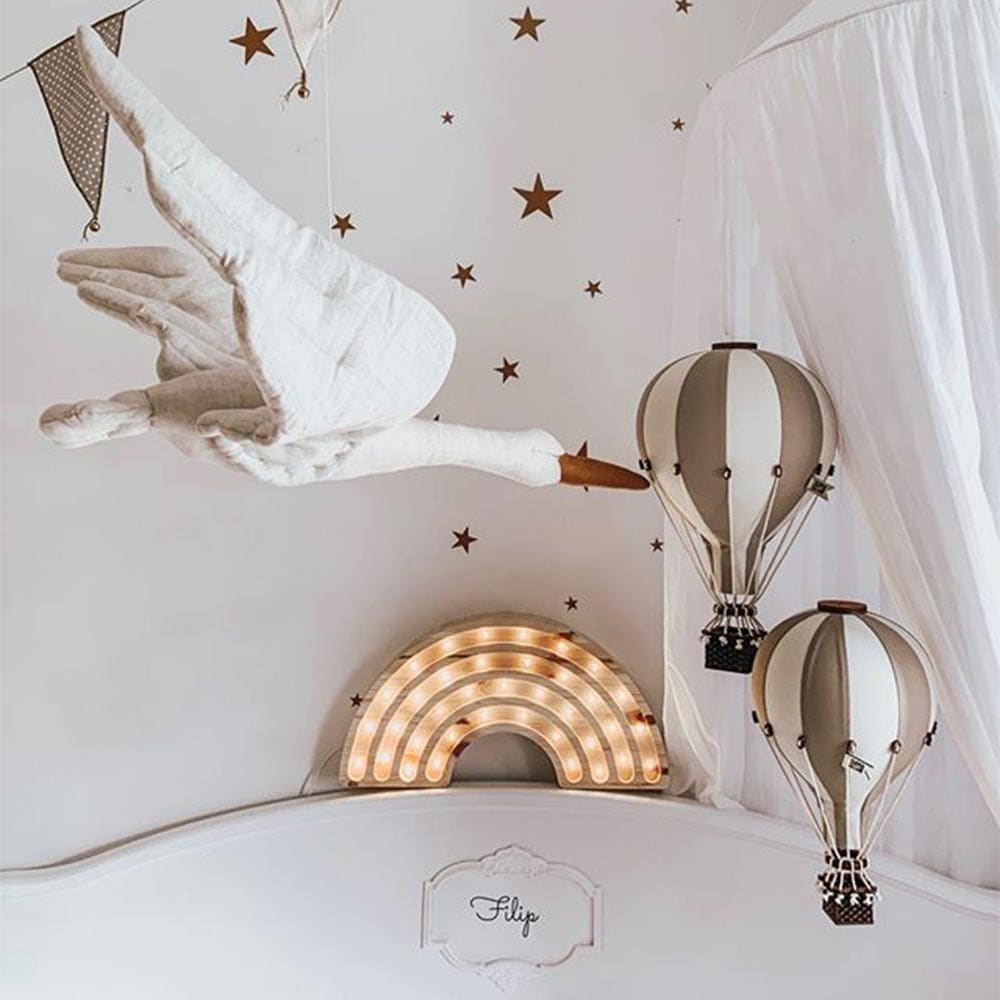 Montgolfière déco chambre enfant Beige m