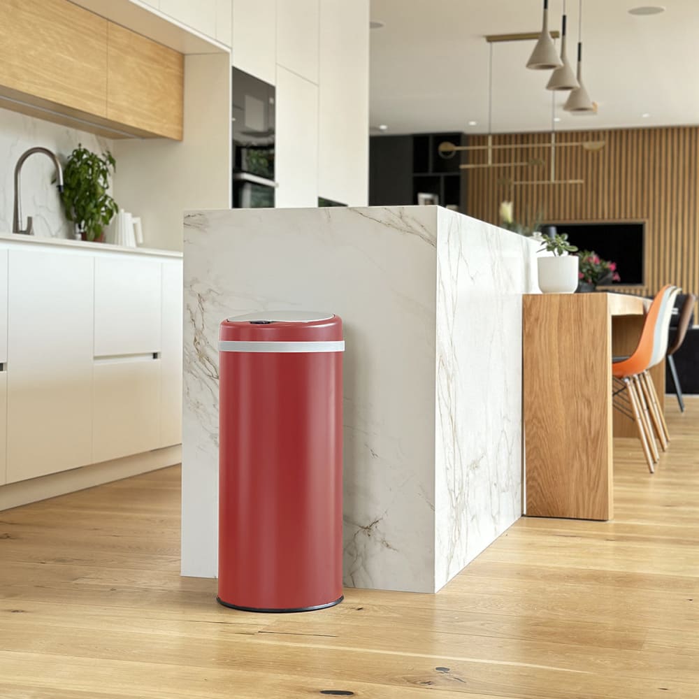 Kitchen Move Automatischer Küchenmülleimer Rot 42l style modern Rot Stahl
