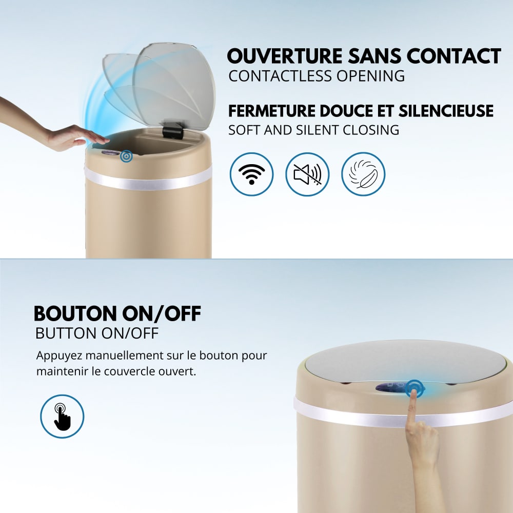 Cubo de basura de cocina automático topo 42l - Maisons du Monde