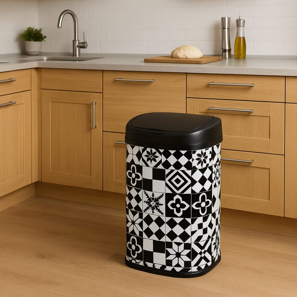 Pattumiera da cucina automatica multicolore 58l - Modello Contemporaneo - Multicolore - Acciaio