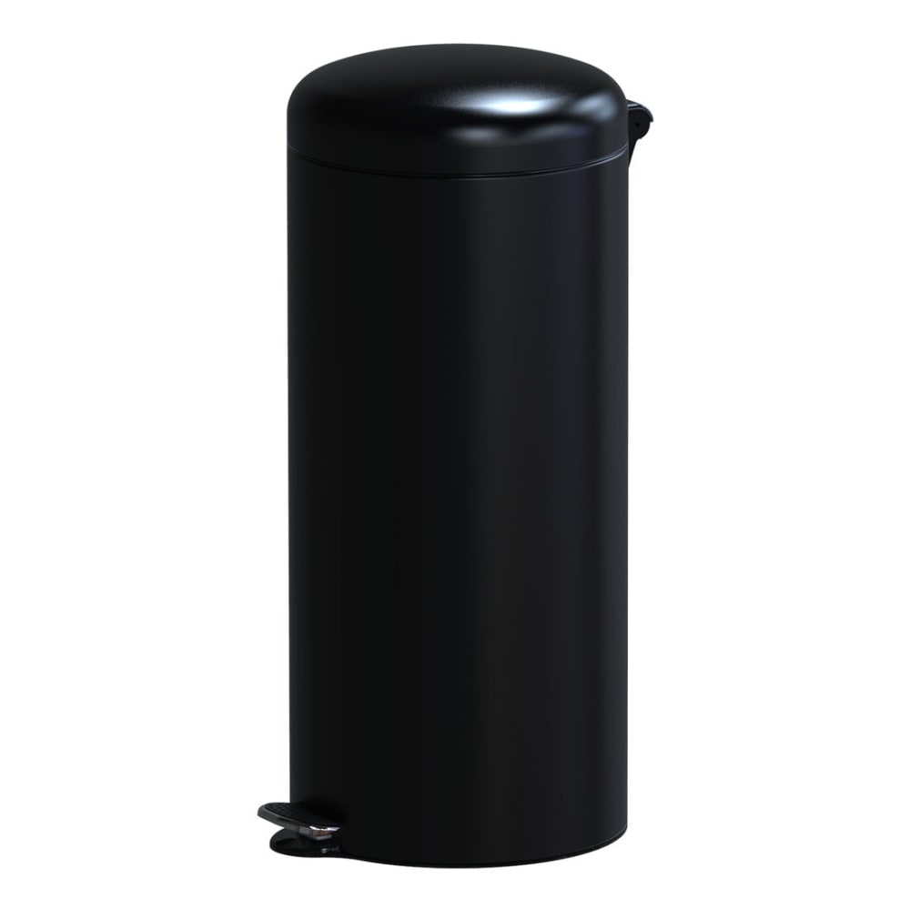 Poubelle de cuisine à pédale acier inoxydable noir 30l Poubelle de cuisine à pédale acier inoxydable noir 30l