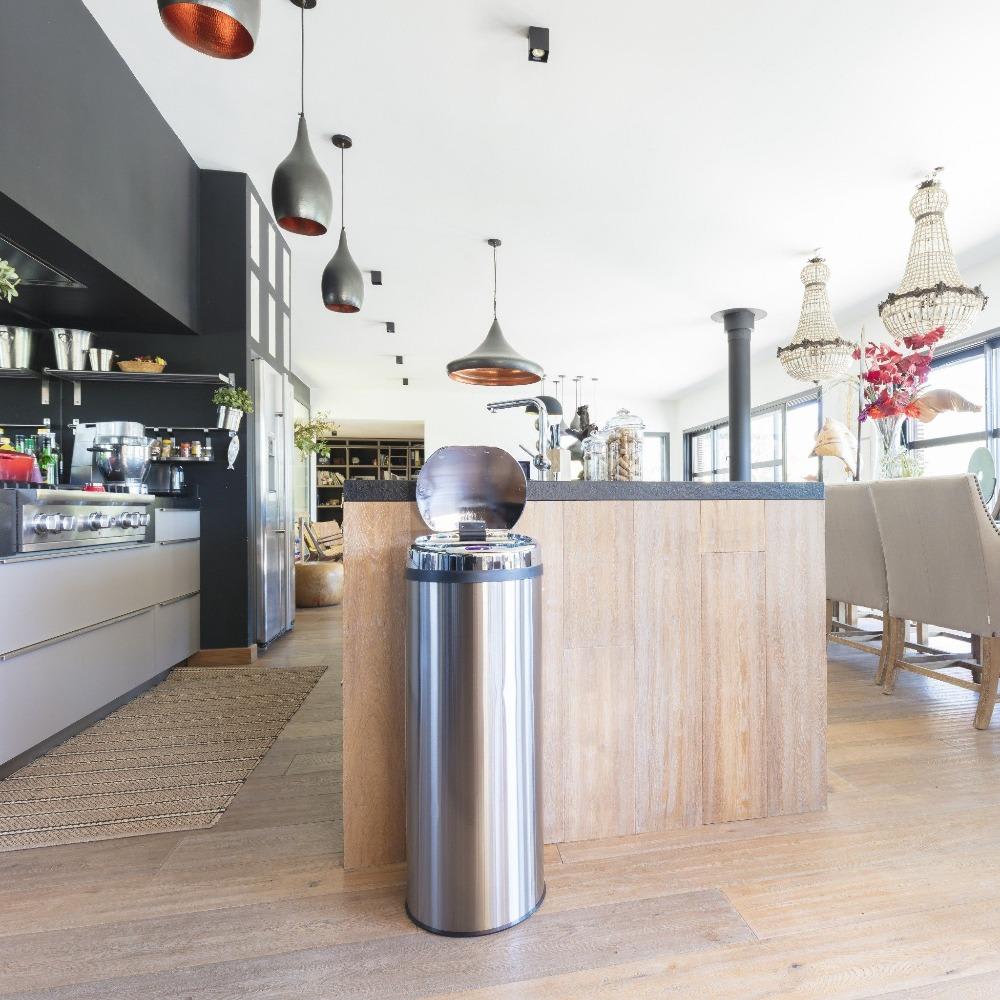Cubo de basura de cocina automático plata 42l - Maisons du Monde