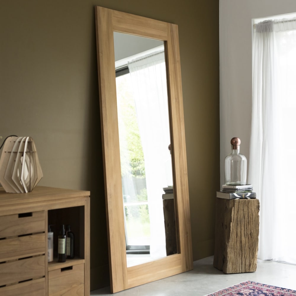 Spiegel aus massivem Teak 200x90 cm - Maisons Du Monde