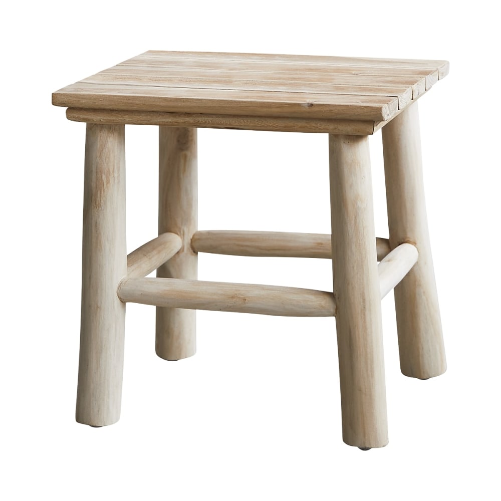 Mesa auxiliar de teca maciza