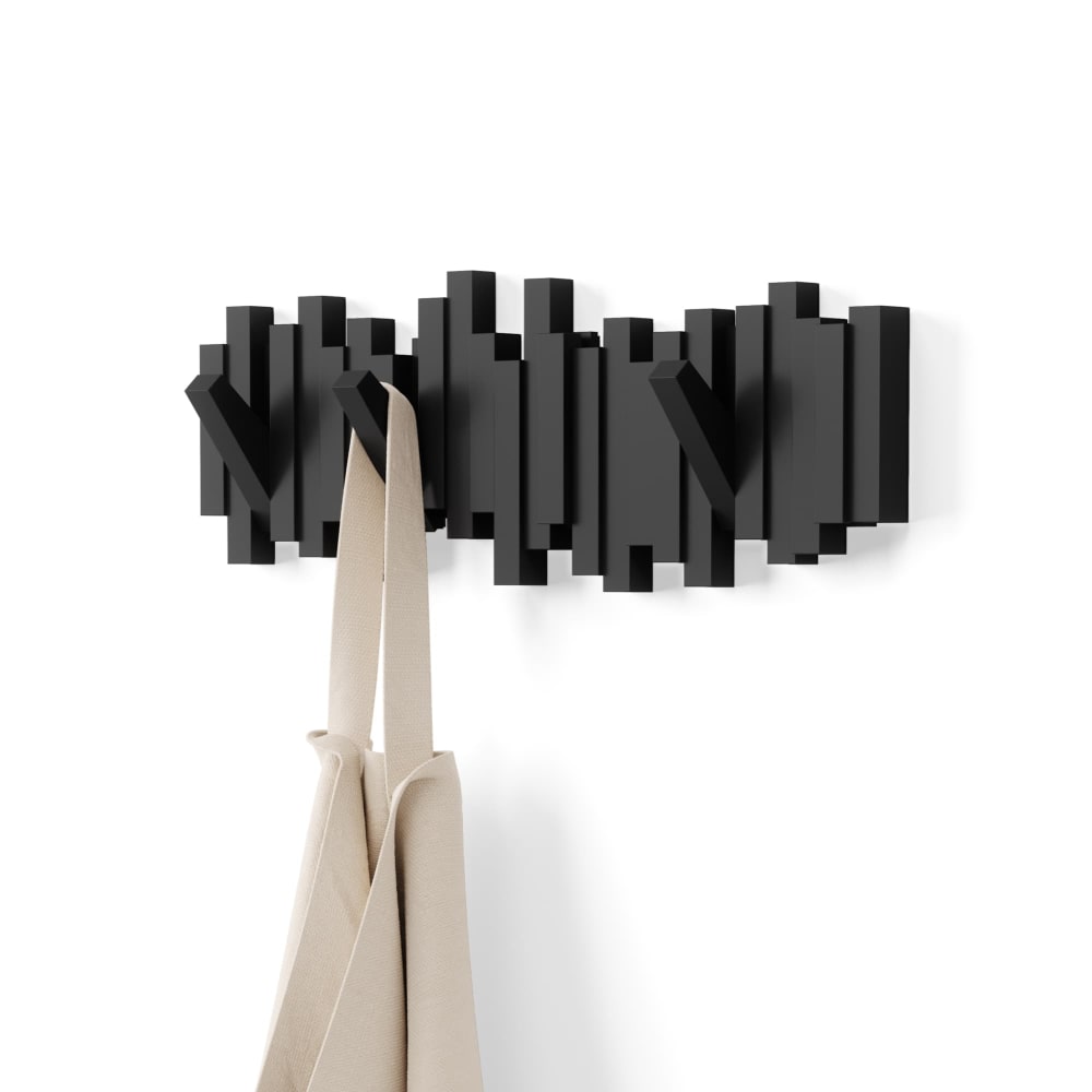 Umbra Porte manteau design mural sticks noir style contemporain - Pp - Polypropylène