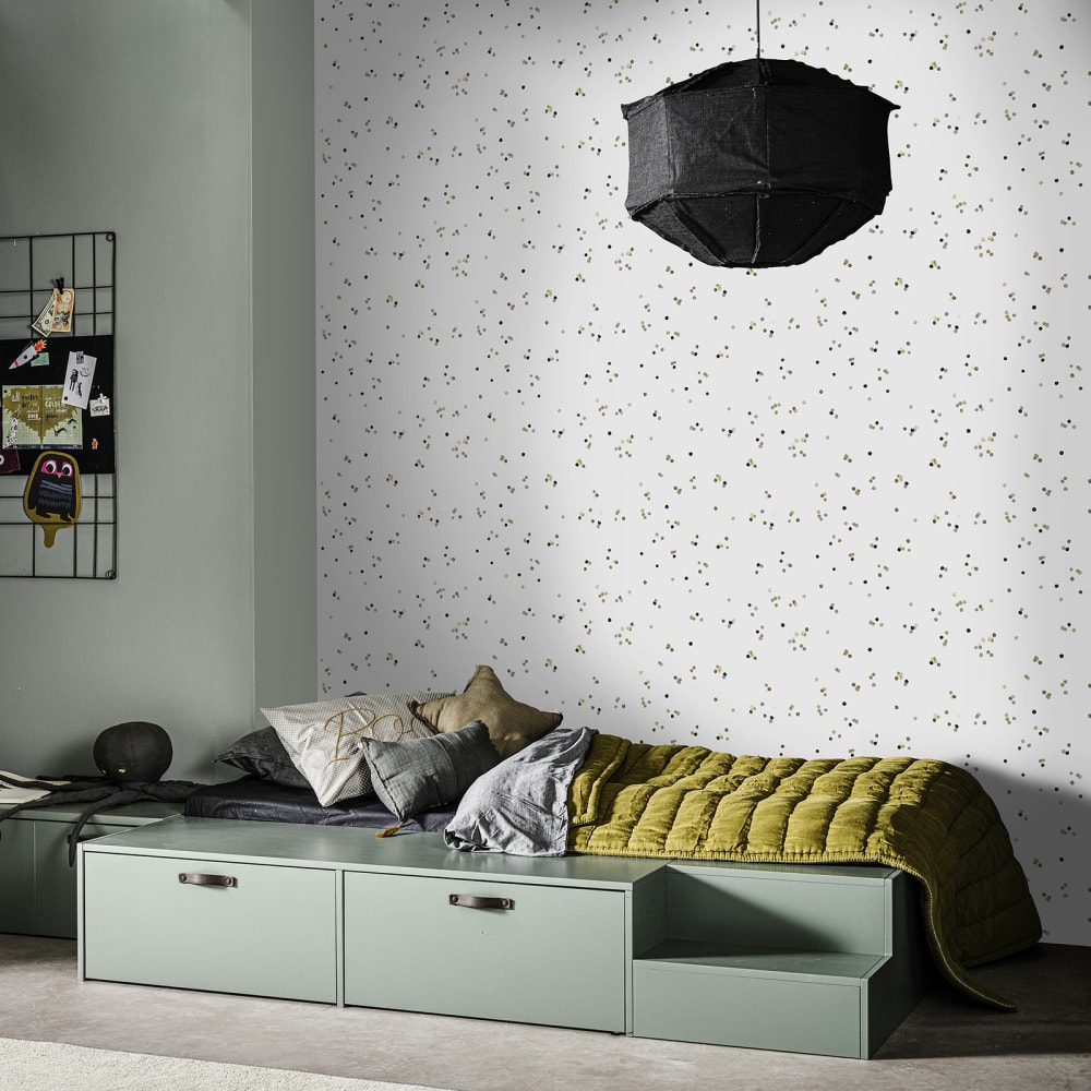 Papier peint intissé moucheté confetti multicolore 1005x52cm — vue 4