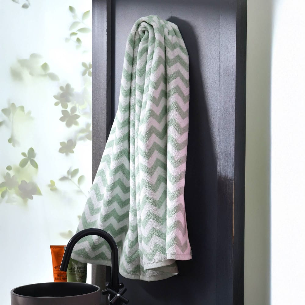 Serviette de toilette en coton 450 g/m² bleu 50x100cm