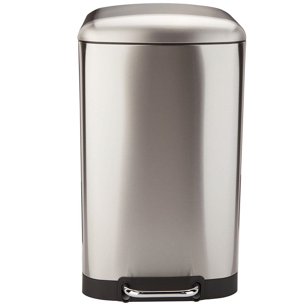 Cubo de basura de cocina de pedal plata 40l - Maisons du Monde