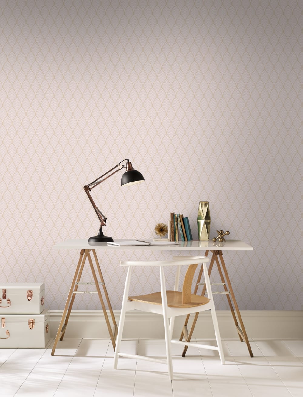Papier peint intissé Bercy rose 1005x52cm