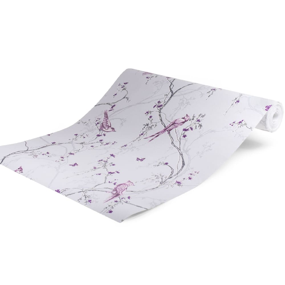 Papier peint intissé chant du rossignol violet 1005x52cm — vue 4