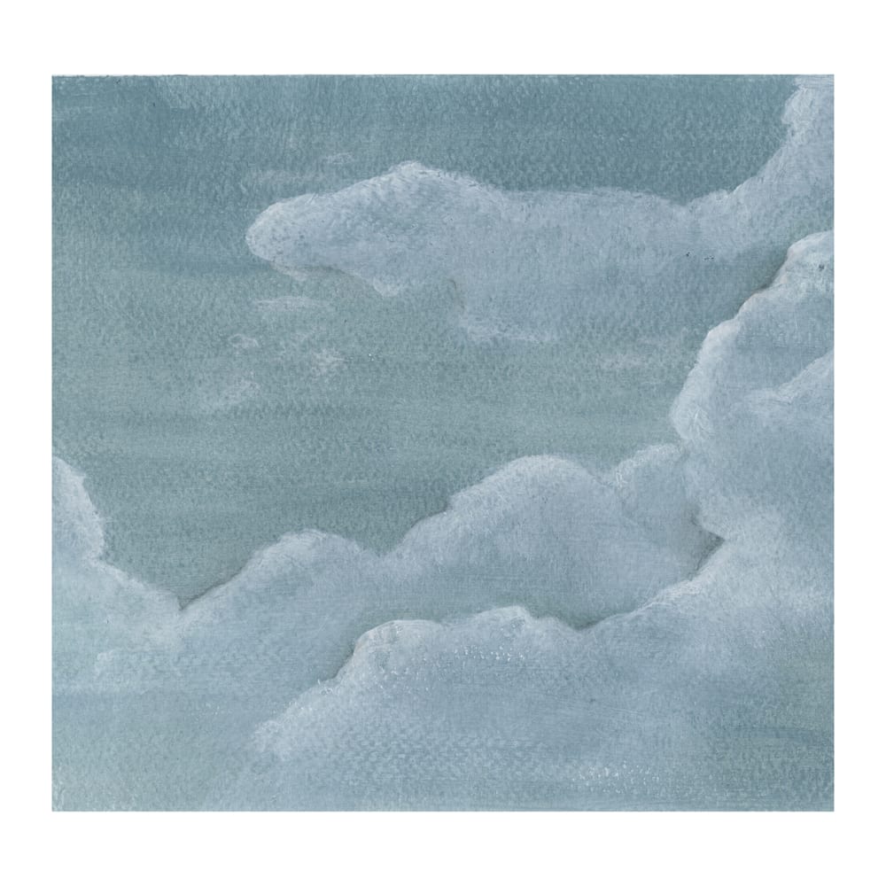 Papier peint panoramique intissé nuages bleu 300x300cm — vue 3