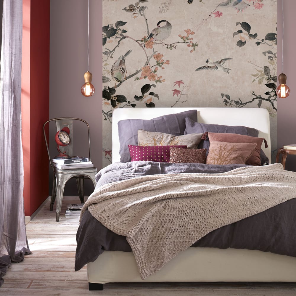 Art for the Home Fototapete Japanischer Garten Rosa 280x200cm style classic chic Mehrfarbig Vlies