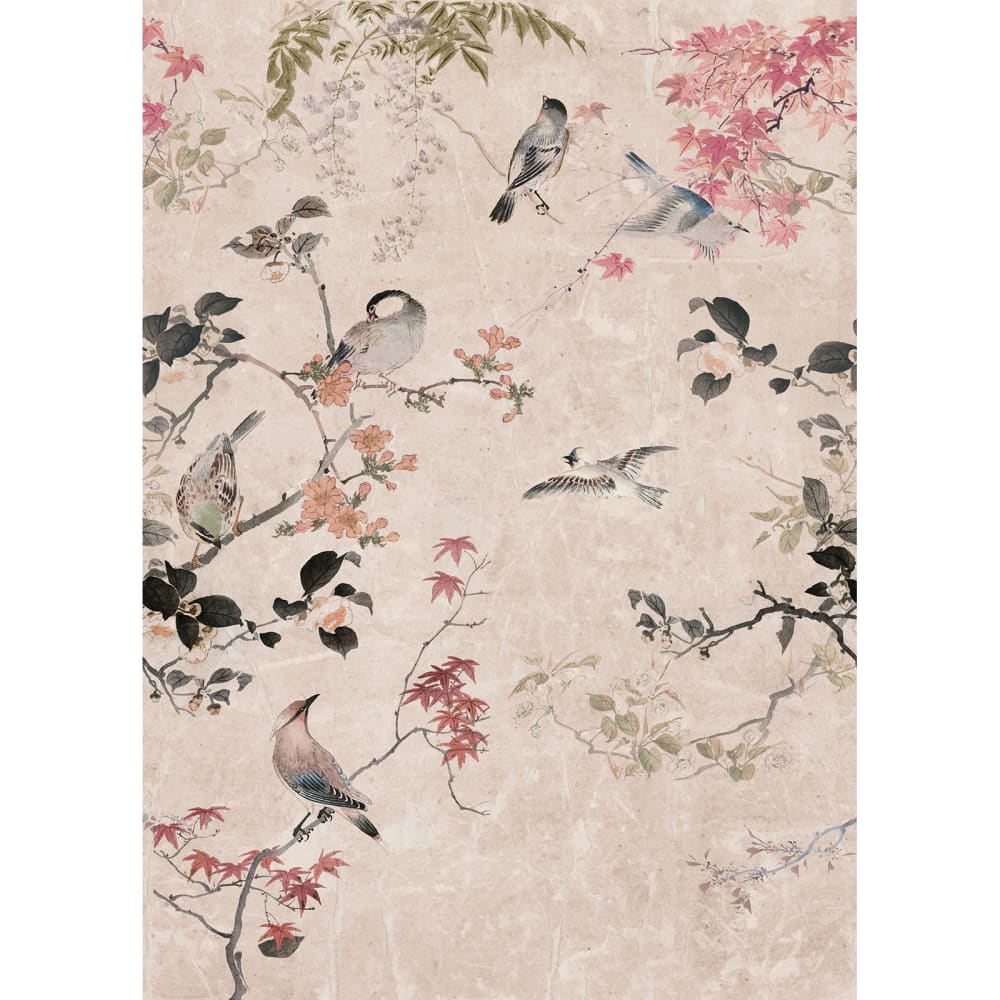 Papier peint panoramique jardin Japonais multicolore 280x200cm — vue 3