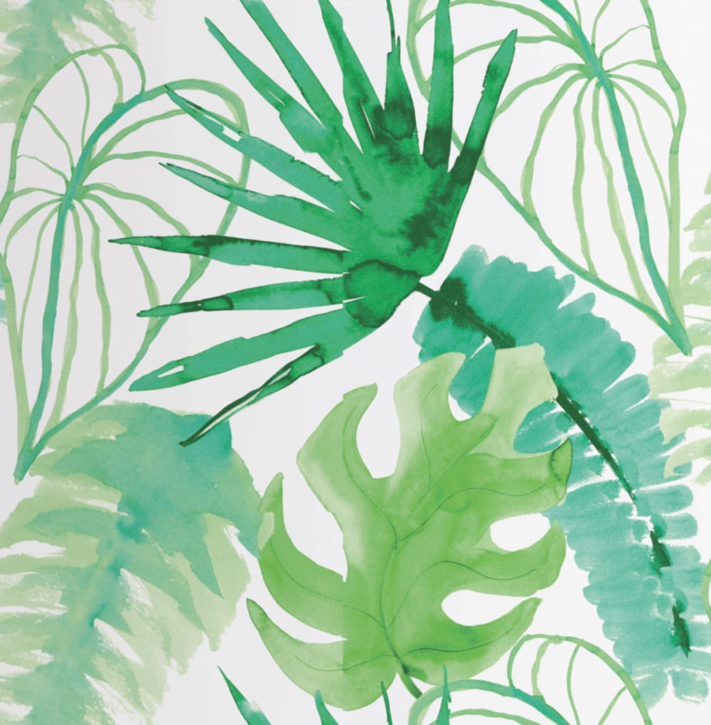 Papier peint intissé jungle fever grainé blanc vert 1005x52cm — vue 3