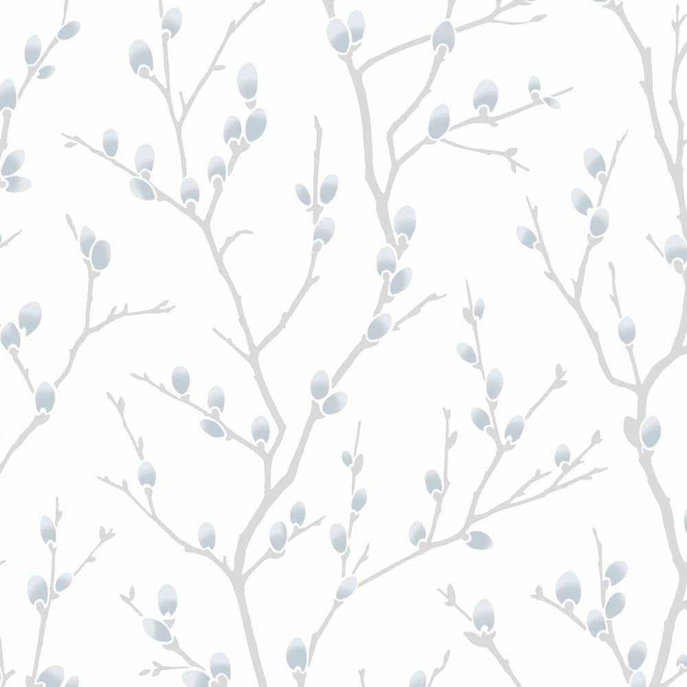 Papier peint intissé karma vinyle expansé blanc bleu 1005x52cm — vue 3