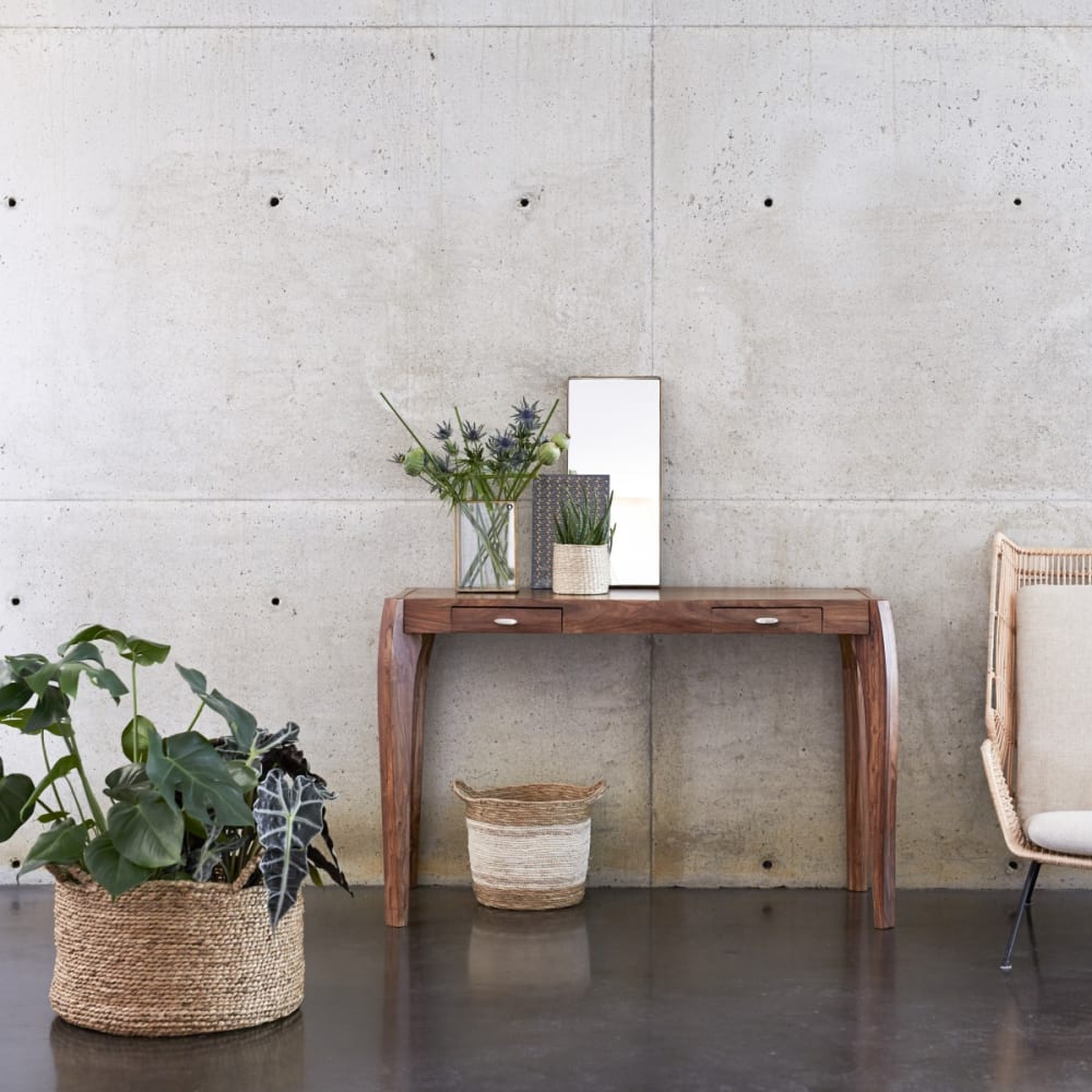 Tikamoon Konsole aus massivem Palisanderholz style vintage Beige