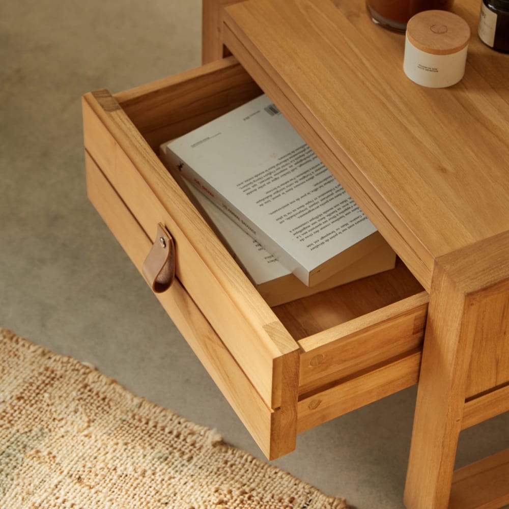 Nachttisch aus massivem Teakholz - Maisons Du Monde