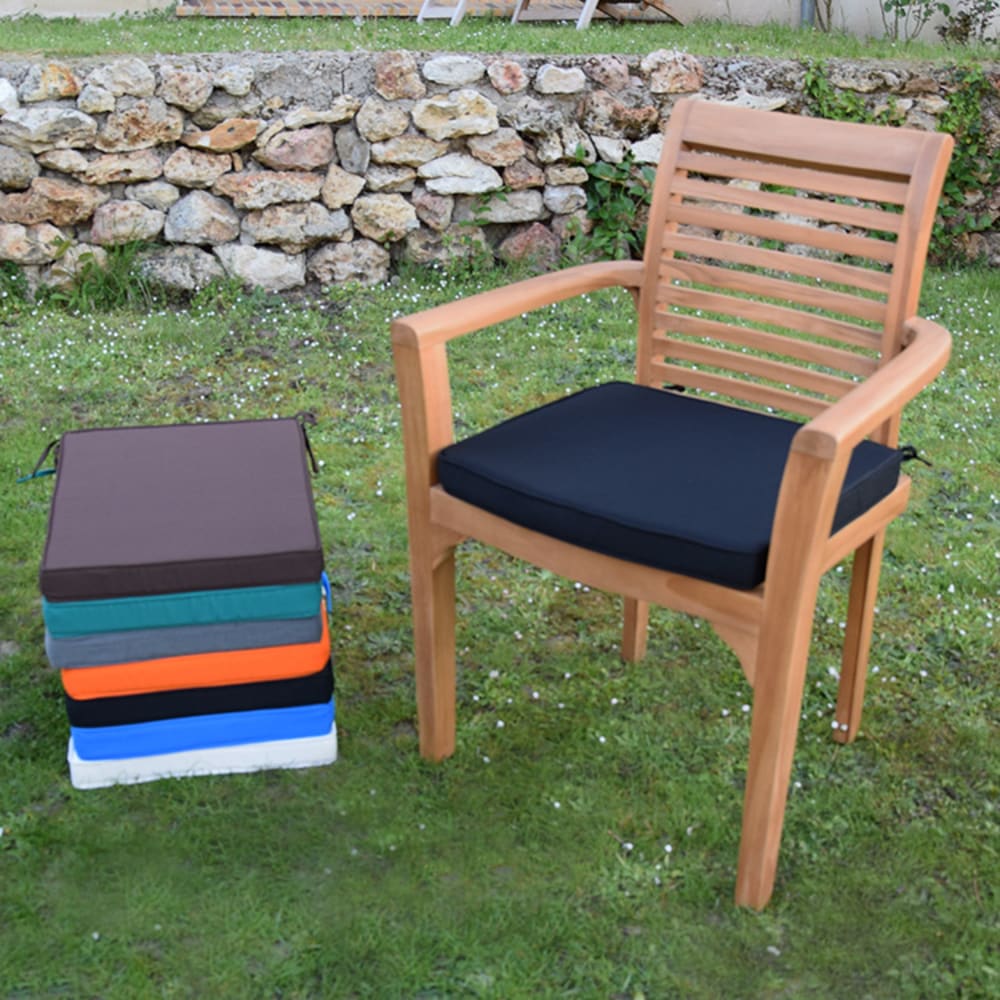 Coussin noir pour fauteuils fixes — vue 3