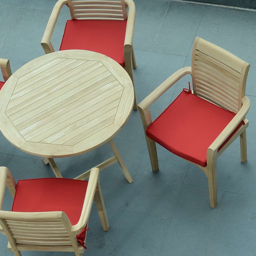 Coussin rouge pour fauteuils fixes — vue 4