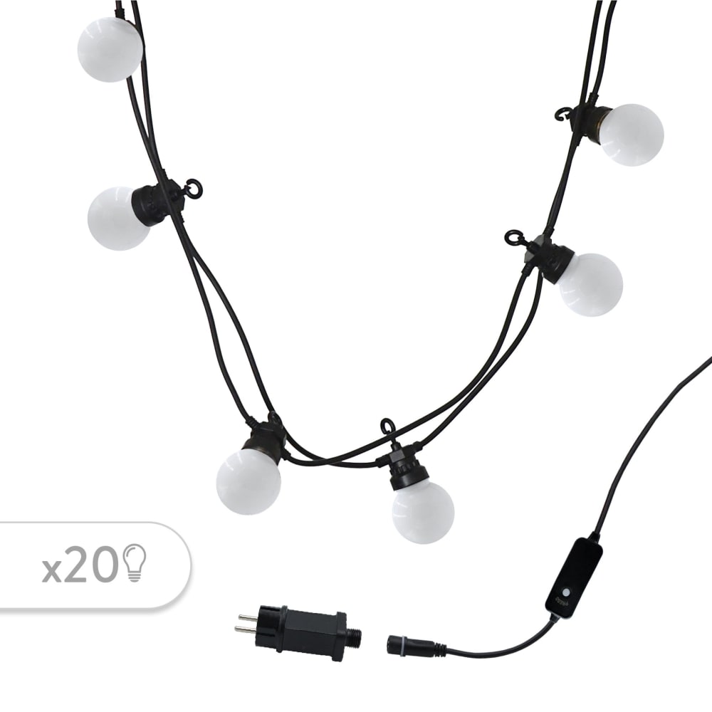 Guirlande connectable LED PVC Blanc 8.7m