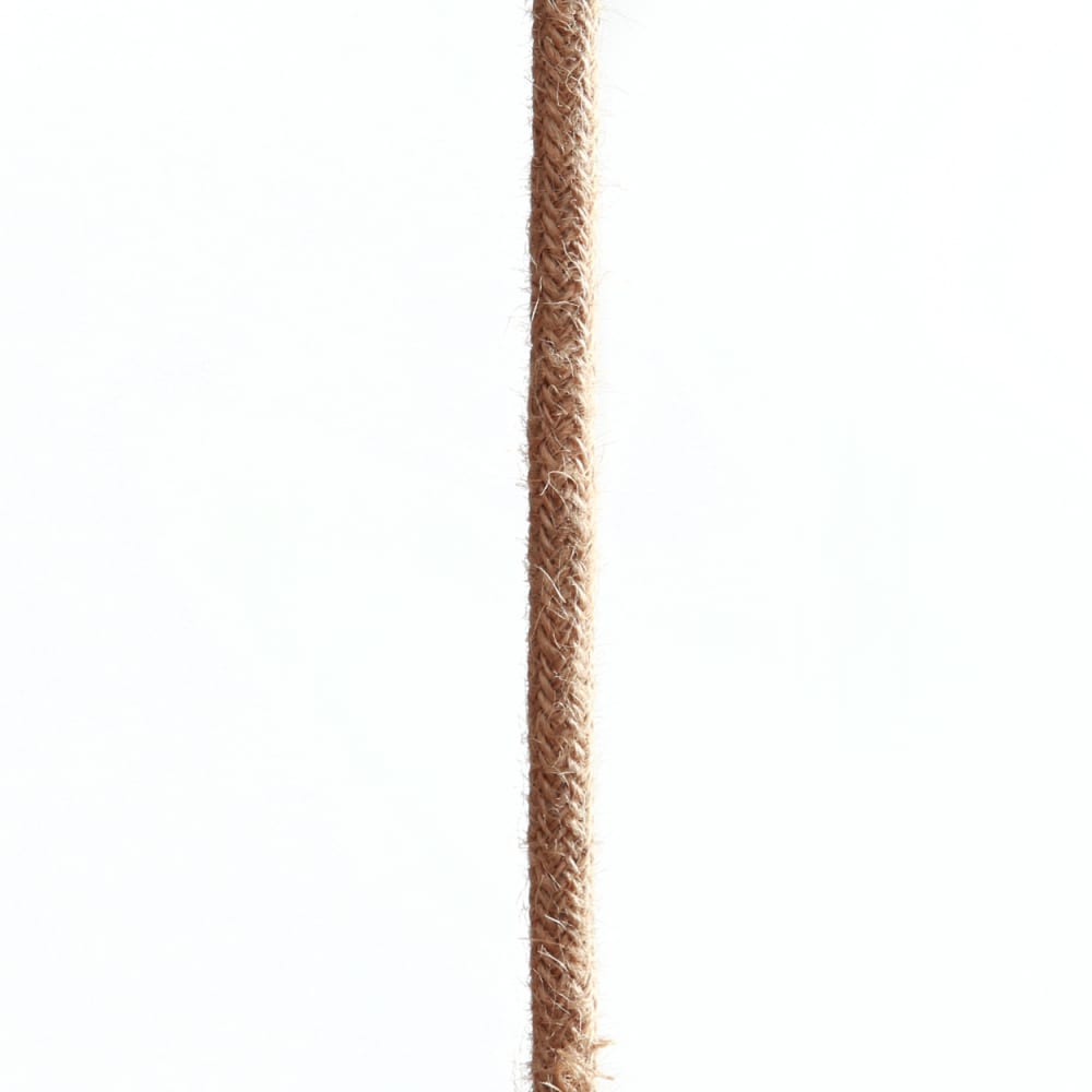 Suspension corde 1 cordon tissé ficelle brut noir 2.5m — vue 3