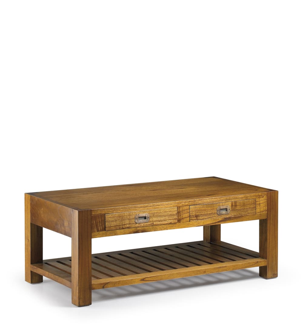 MOYCOR Couchtisch aus Holz, L 120 cm, braun style landhaus - Holz