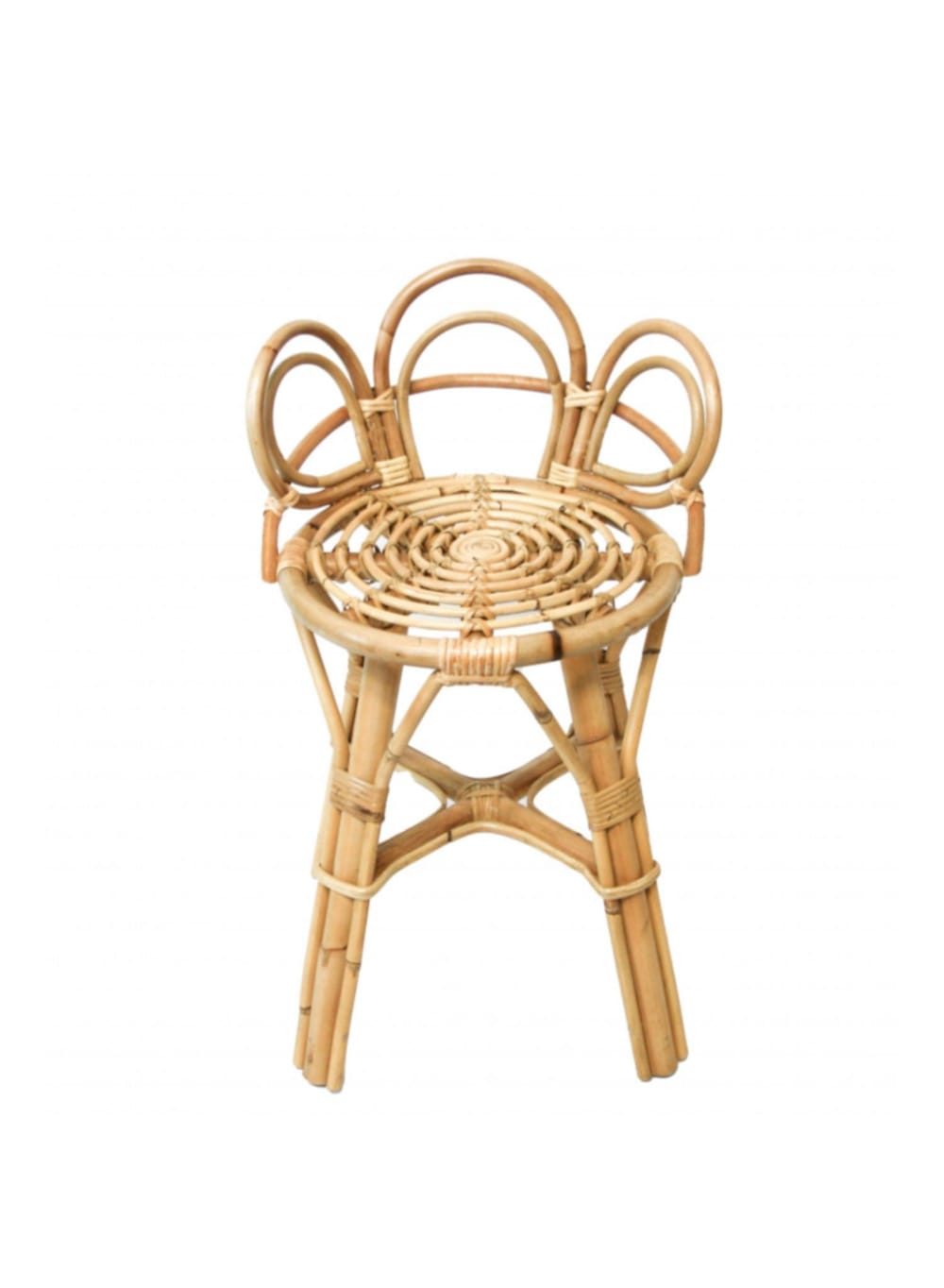 Tabouret enfant en rotin (Saudara Collections) - Image 1