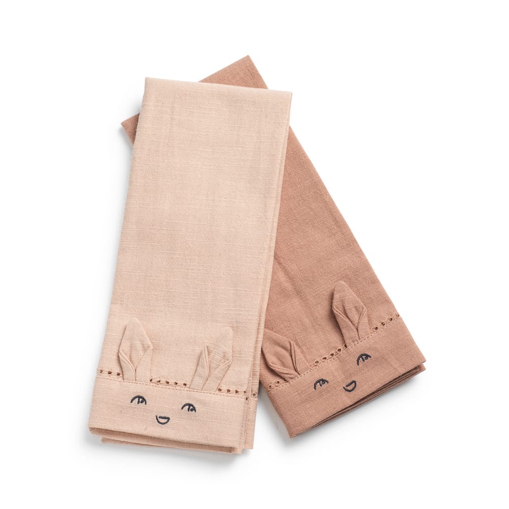 Serviettes de table enfant (lot de 2)  Rose